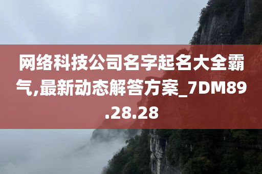 网络科技公司名字起名大全霸气,最新动态解答方案_7DM89.28.28