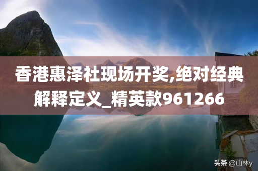 香港惠泽社现场开奖,绝对经典解释定义_精英款961266