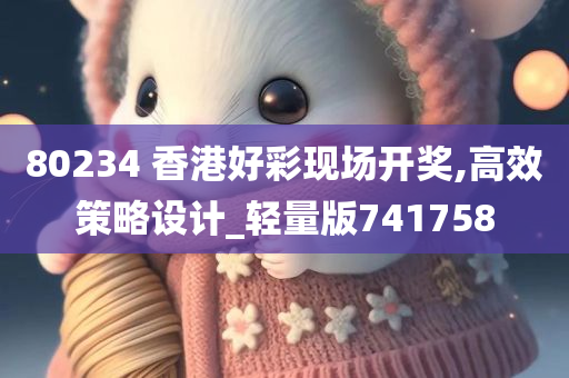 80234 香港好彩现场开奖,高效策略设计_轻量版741758