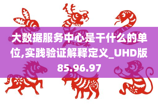 大数据服务中心是干什么的单位,实践验证解释定义_UHD版85.96.97