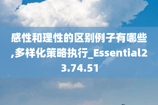 感性和理性的区别例子有哪些,多样化策略执行_Essential23.74.51