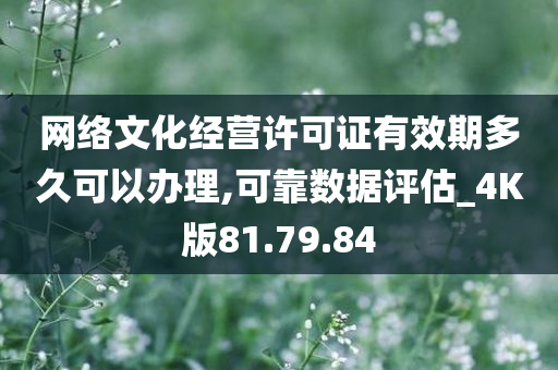 网络文化经营许可证有效期多久可以办理,可靠数据评估_4K版81.79.84