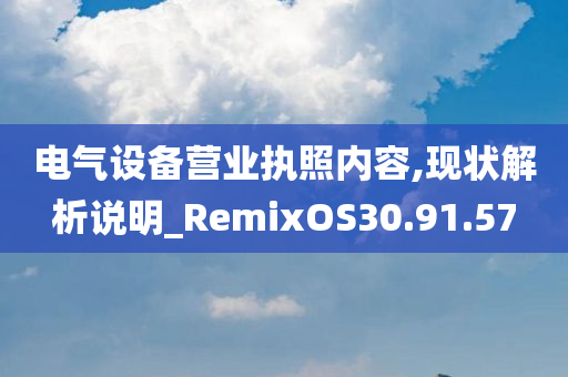 电气设备营业执照内容,现状解析说明_RemixOS30.91.57