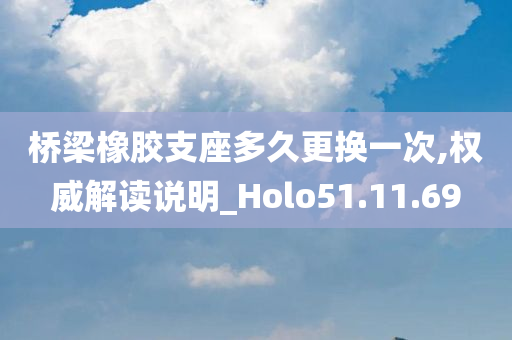 桥梁橡胶支座多久更换一次,权威解读说明_Holo51.11.69