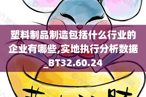 塑料制品制造包括什么行业的企业有哪些,实地执行分析数据_BT32.60.24