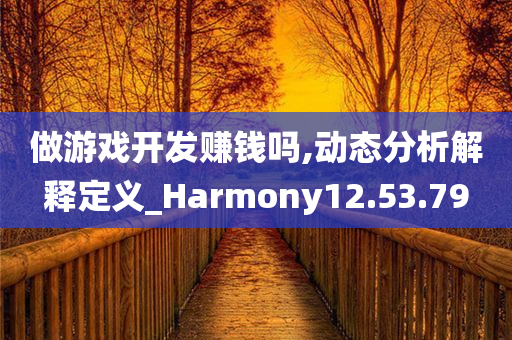 做游戏开发赚钱吗,动态分析解释定义_Harmony12.53.79