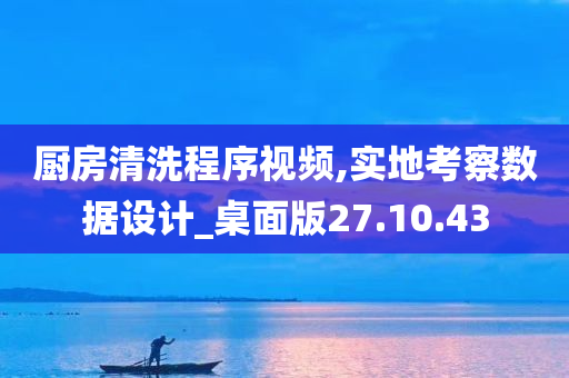 厨房清洗程序视频,实地考察数据设计_桌面版27.10.43