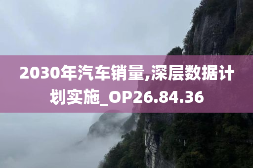 2030年汽车销量,深层数据计划实施_OP26.84.36