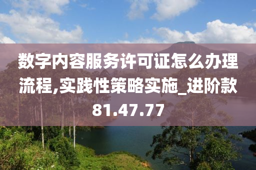 数字内容服务许可证怎么办理流程,实践性策略实施_进阶款81.47.77