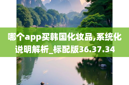 哪个app买韩国化妆品,系统化说明解析_标配版36.37.34