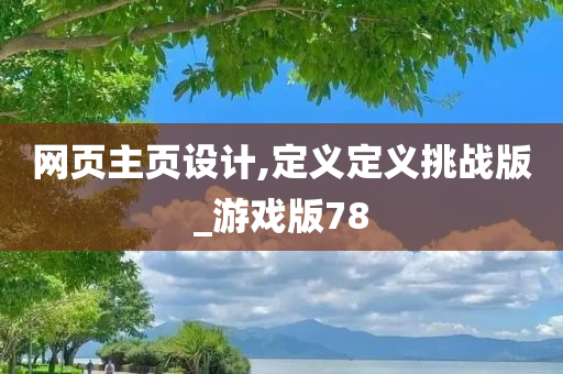 网页主页设计,定义定义挑战版_游戏版78