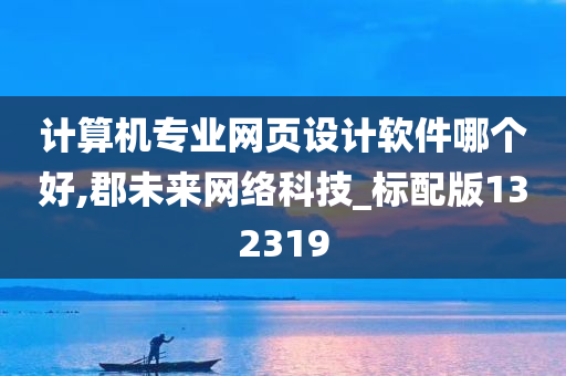 计算机专业网页设计软件哪个好,郡未来网络科技_标配版132319