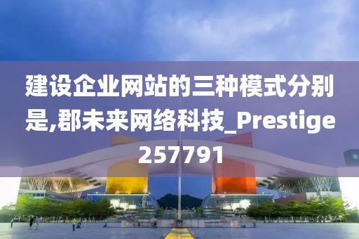 建设企业网站的三种模式分别是,郡未来网络科技_Prestige257791