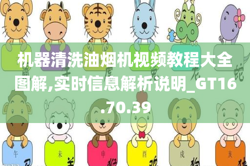 机器清洗油烟机视频教程大全图解,实时信息解析说明_GT16.70.39