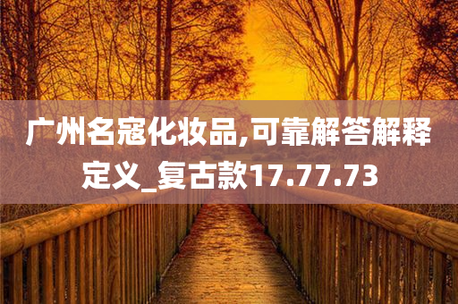 广州名寇化妆品,可靠解答解释定义_复古款17.77.73