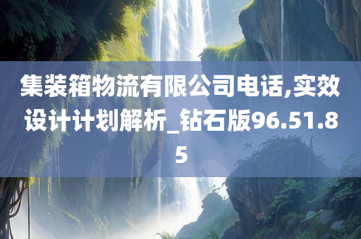 集装箱物流有限公司电话,实效设计计划解析_钻石版96.51.85