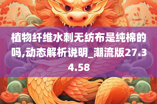 植物纤维水刺无纺布是纯棉的吗,动态解析说明_潮流版27.34.58