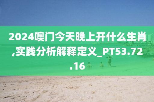 2024噢门今天晚上开什么生肖,实践分析解释定义_PT53.72.16