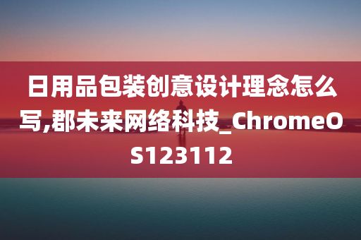 日用品包装创意设计理念怎么写,郡未来网络科技_ChromeOS123112