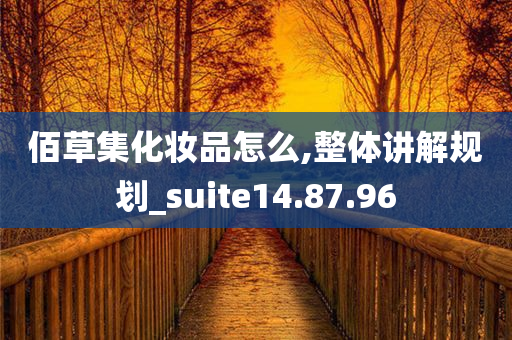 佰草集化妆品怎么,整体讲解规划_suite14.87.96