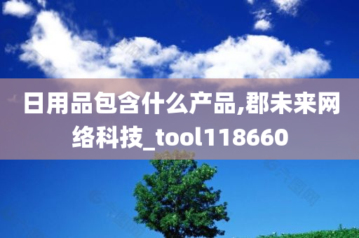 日用品包含什么产品,郡未来网络科技_tool118660