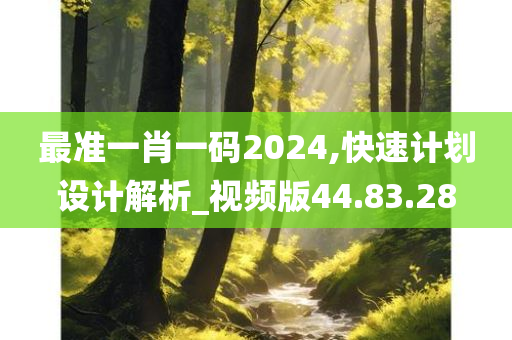 最准一肖一码2024,快速计划设计解析_视频版44.83.28