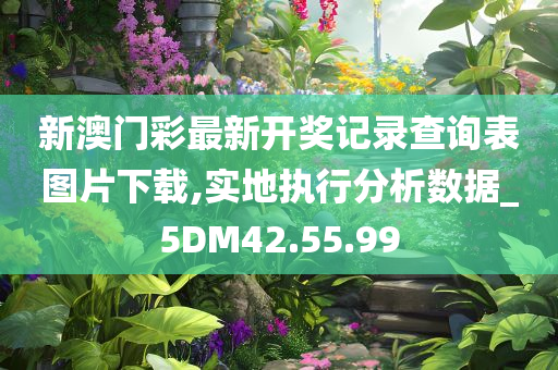 新澳门彩最新开奖记录查询表图片下载,实地执行分析数据_5DM42.55.99