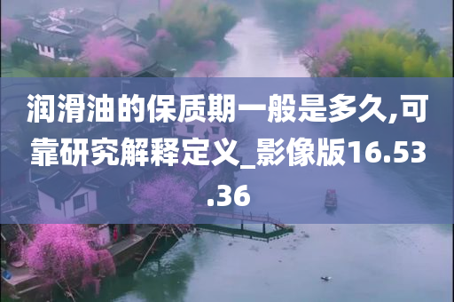 润滑油的保质期一般是多久,可靠研究解释定义_影像版16.53.36