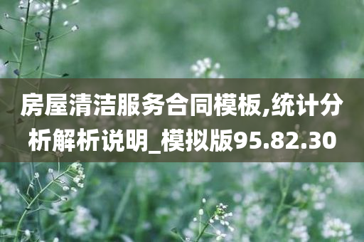 房屋清洁服务合同模板,统计分析解析说明_模拟版95.82.30