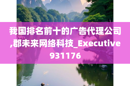 我国排名前十的广告代理公司,郡未来网络科技_Executive931176