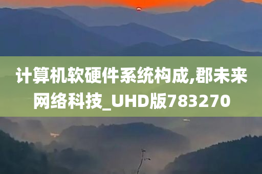 计算机软硬件系统构成,郡未来网络科技_UHD版783270