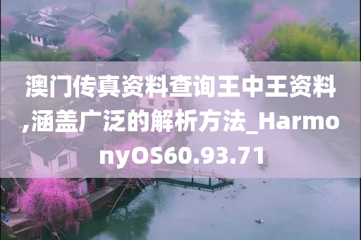 澳门传真资料查询王中王资料,涵盖广泛的解析方法_HarmonyOS60.93.71