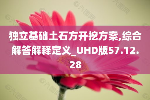 独立基础土石方开挖方案,综合解答解释定义_UHD版57.12.28