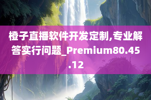 橙子直播软件开发定制,专业解答实行问题_Premium80.45.12