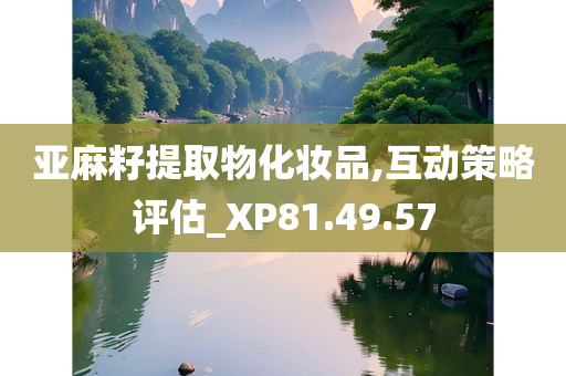 亚麻籽提取物化妆品,互动策略评估_XP81.49.57