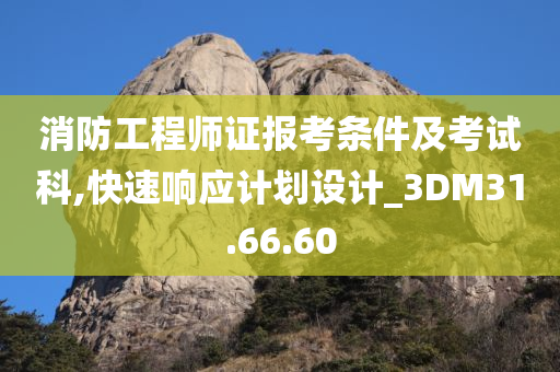 消防工程师证报考条件及考试科,快速响应计划设计_3DM31.66.60