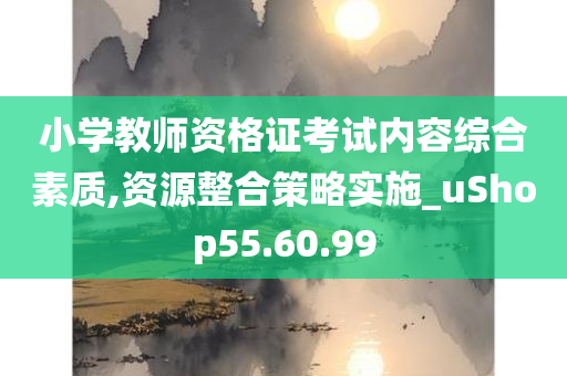 小学教师资格证考试内容综合素质,资源整合策略实施_uShop55.60.99