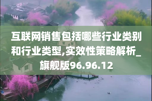 互联网销售包括哪些行业类别和行业类型,实效性策略解析_旗舰版96.96.12