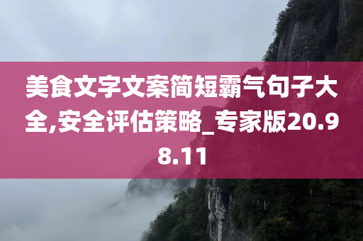 美食文字文案简短霸气句子大全,安全评估策略_专家版20.98.11