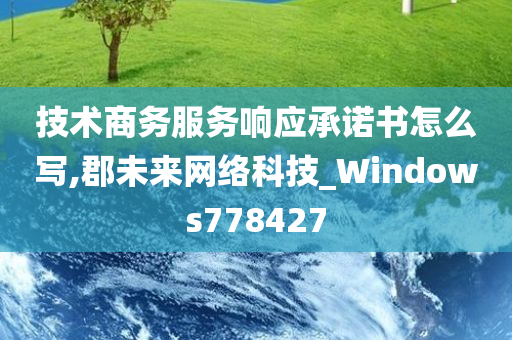 技术商务服务响应承诺书怎么写,郡未来网络科技_Windows778427