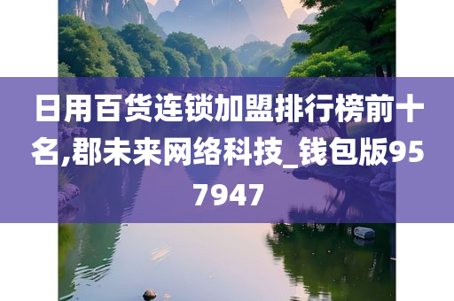 日用百货连锁加盟排行榜前十名,郡未来网络科技_钱包版957947