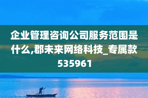 企业管理咨询公司服务范围是什么,郡未来网络科技_专属款535961