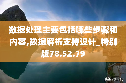 数据处理主要包括哪些步骤和内容,数据解析支持设计_特别版78.52.79