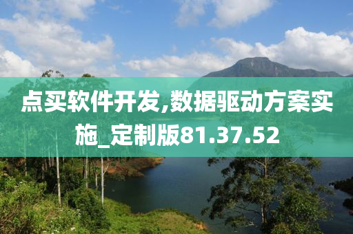 点买软件开发,数据驱动方案实施_定制版81.37.52