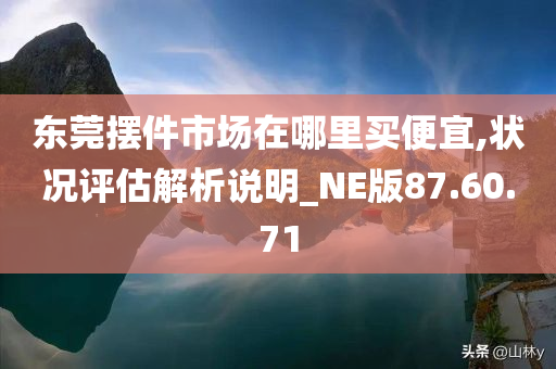 东莞摆件市场在哪里买便宜,状况评估解析说明_NE版87.60.71