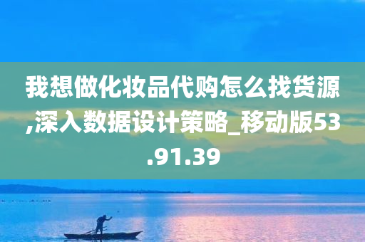 我想做化妆品代购怎么找货源,深入数据设计策略_移动版53.91.39