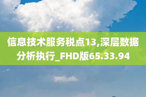 信息技术服务税点13,深层数据分析执行_FHD版65.33.94