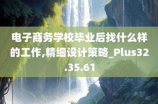 电子商务学校毕业后找什么样的工作,精细设计策略_Plus32.35.61