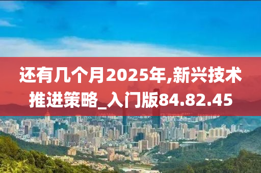 还有几个月2025年,新兴技术推进策略_入门版84.82.45