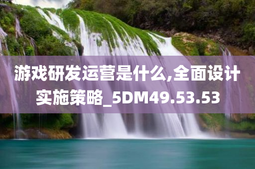 游戏研发运营是什么,全面设计实施策略_5DM49.53.53